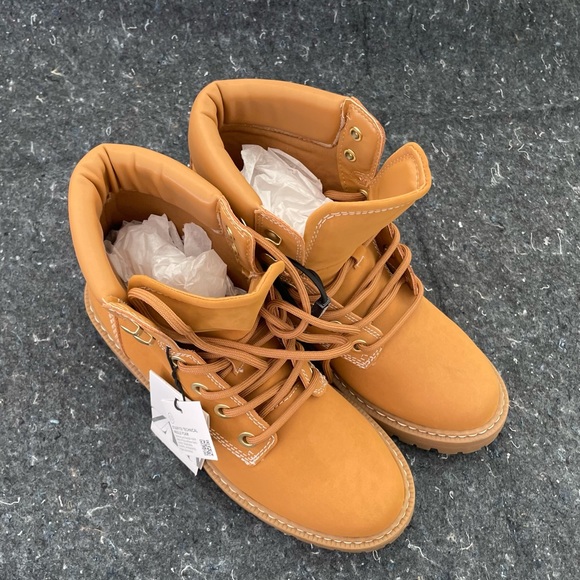 ZARA LACE UP ANKLE BOOTS - Picture 6 of 15